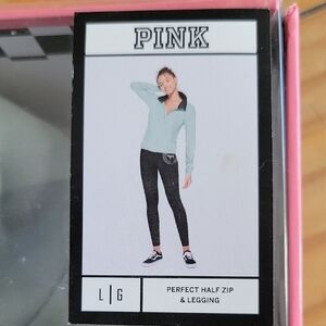 🆕️vsPINK Set Half Zip & Leggings